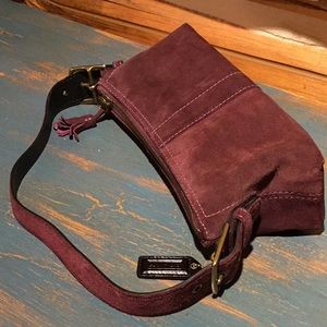 Coach Purple Suede Mini Bag